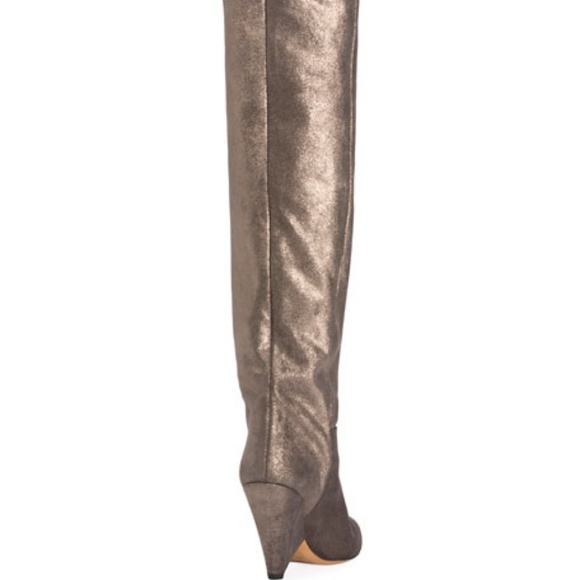 Isabel Marant Metallic Leather Lokyo Scrunch Boots - Picture 4 of 4